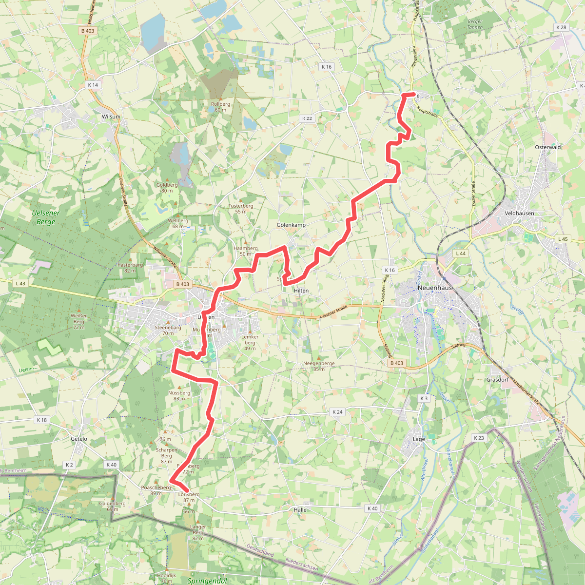 Esche - Hesingen · Noaberpad etappe 10