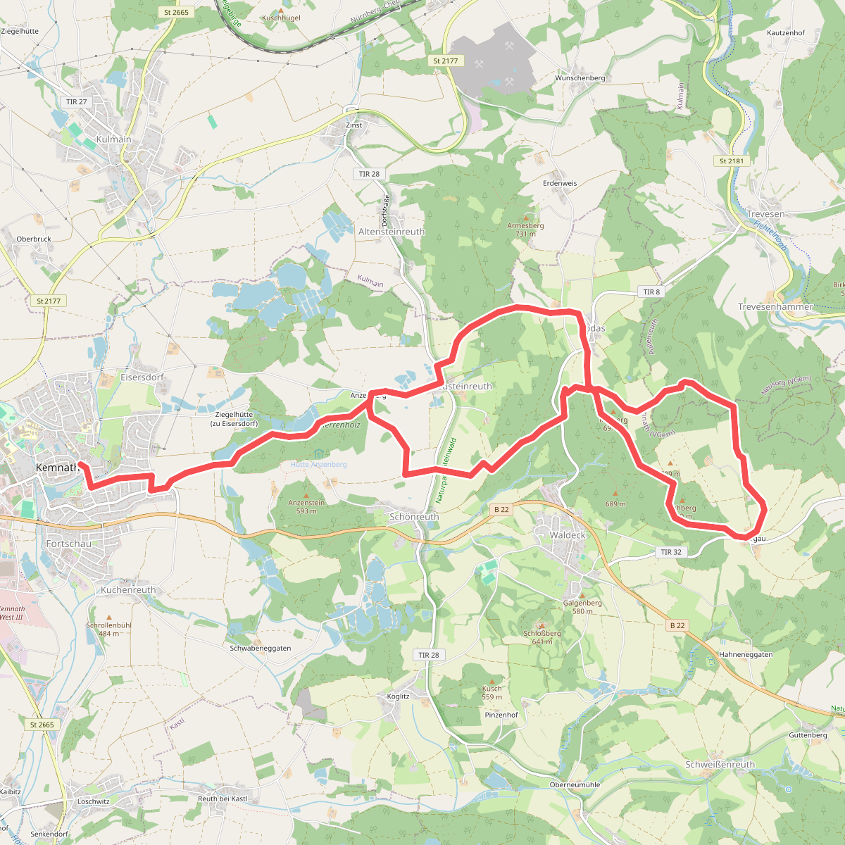 Kemnather Rundwanderweg Nr. 2