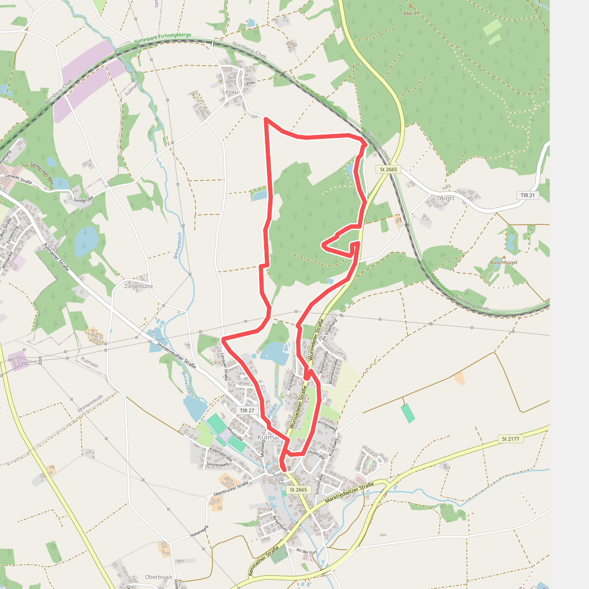 Kulmainer Rundwanderweg Nr. 3 (Zum Waldsee)