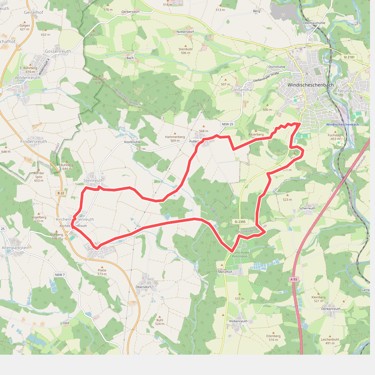 Windischeschenbach Rundwanderweg Nr. 7