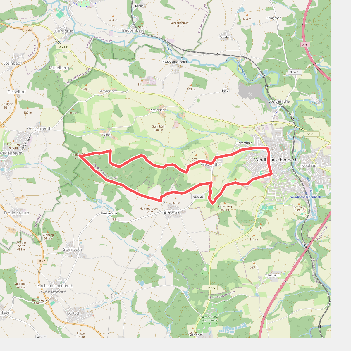Windischeschenbach Rundwanderweg Nr. 8