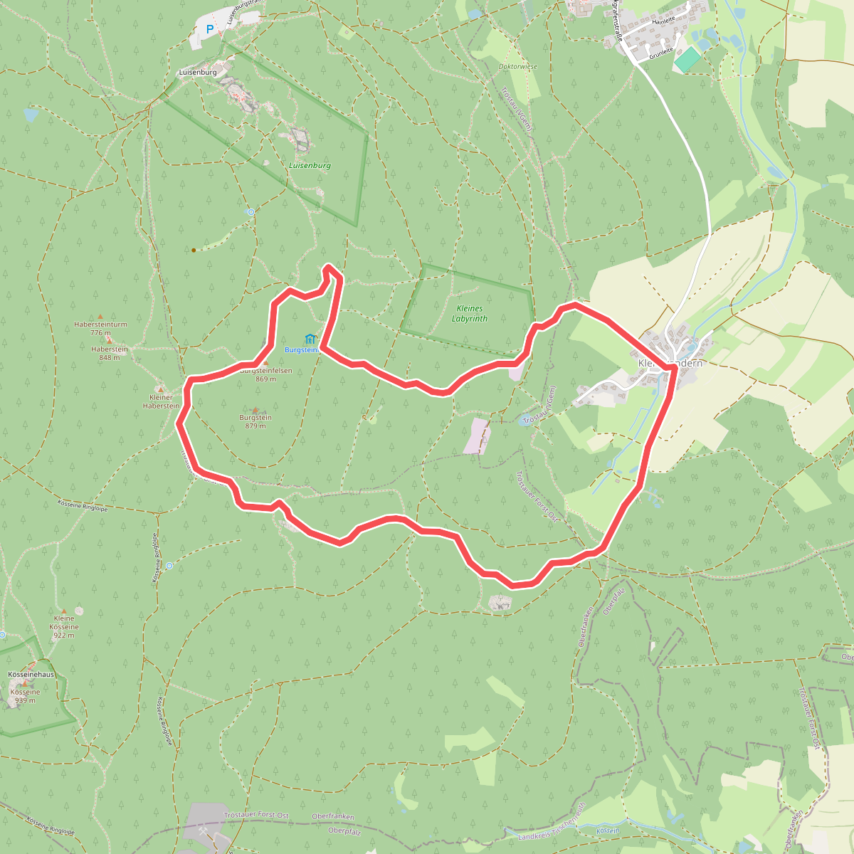 Bad Alexandersbad - Rundwanderweg Nr. 6 -