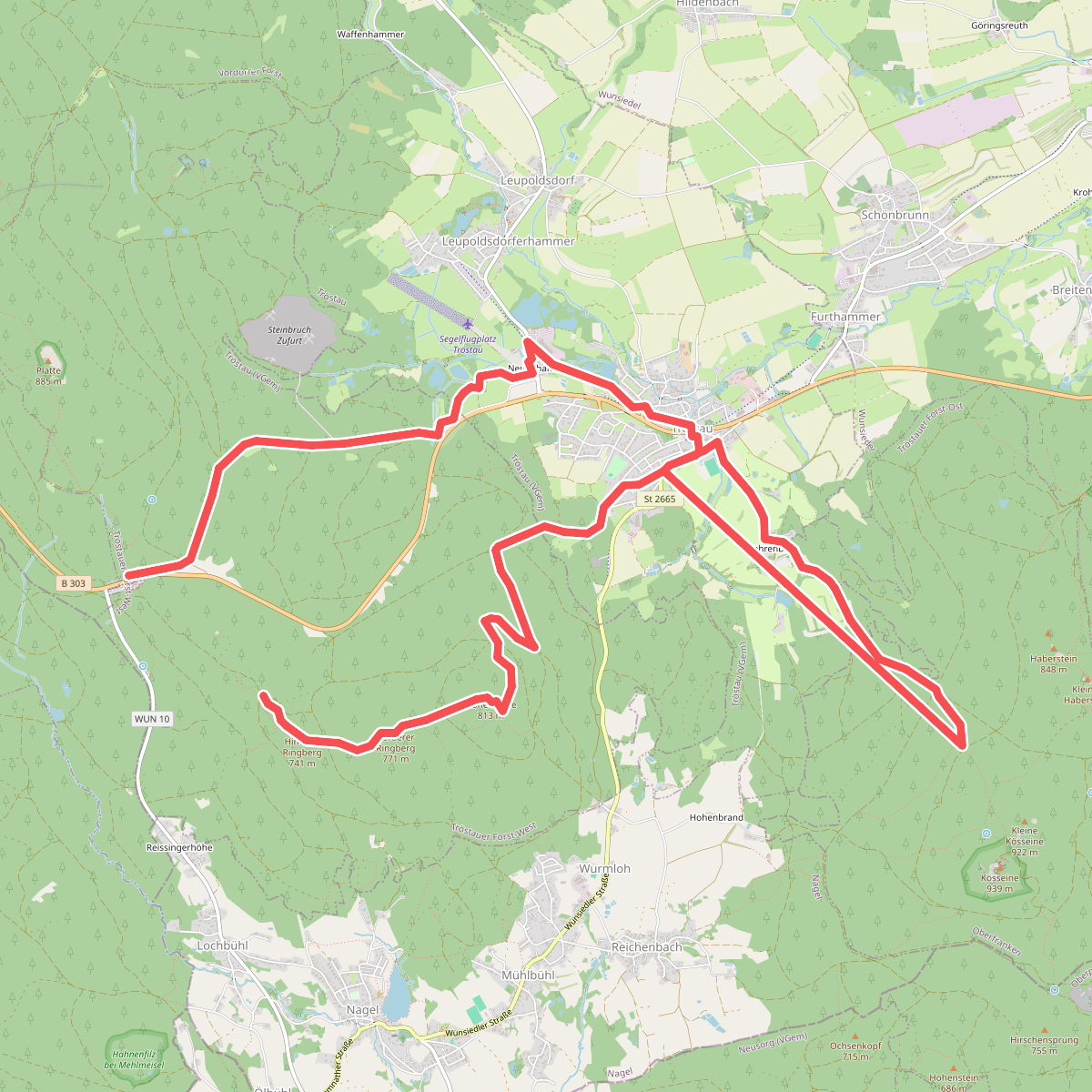Zubringer Fränkischer Gebirgsweg (Tröstau)