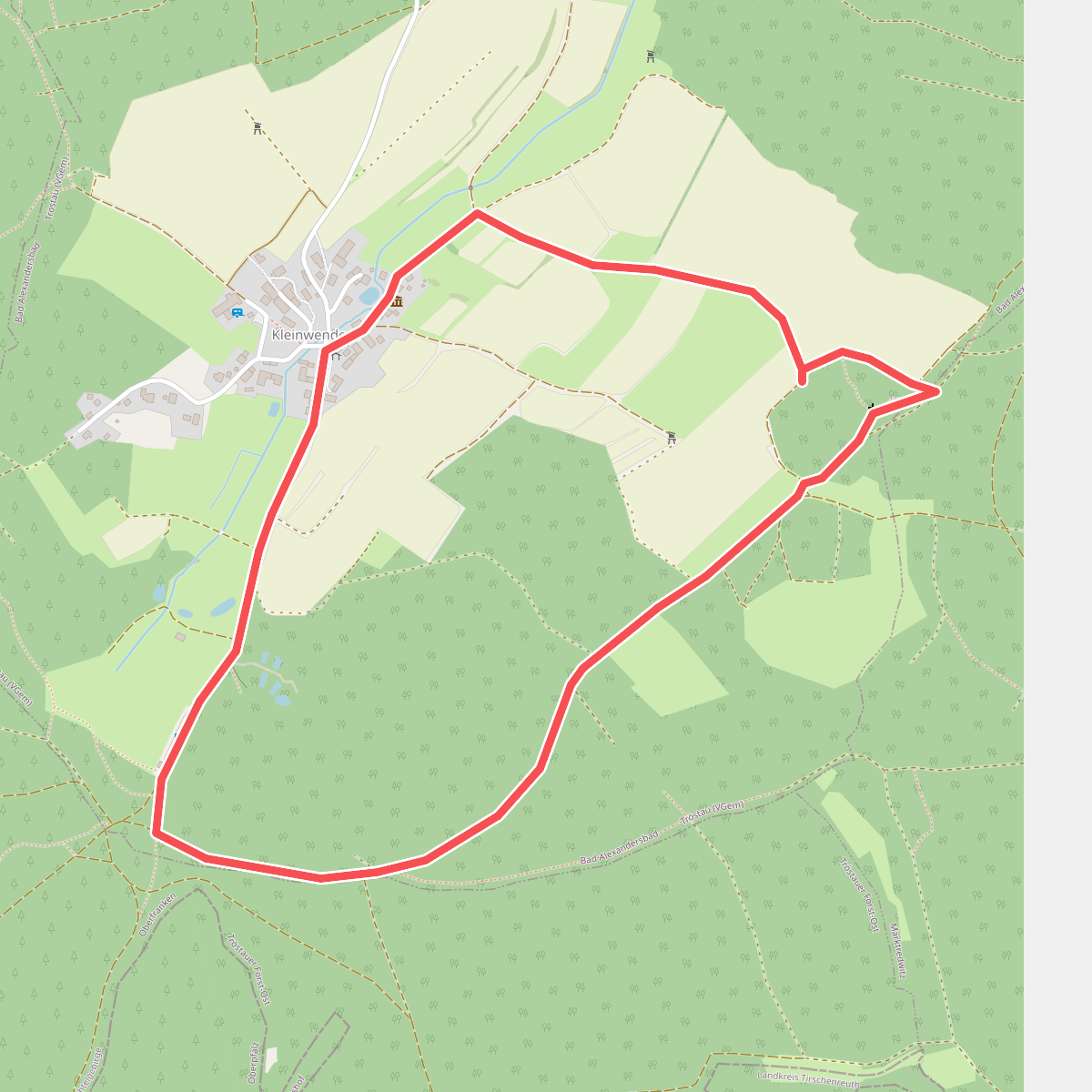 Bad Alexandersbad - Rundwanderweg Nr. 4 -