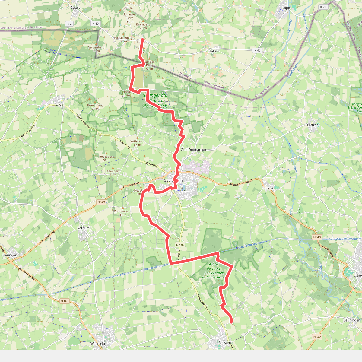 Hesingen - Rossum · Noaberpad etappe 11