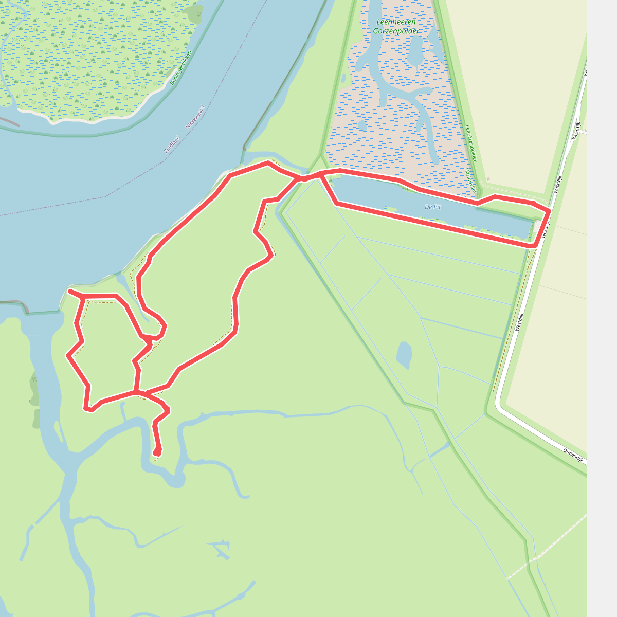 Wandelroute Korendijkse Slikken