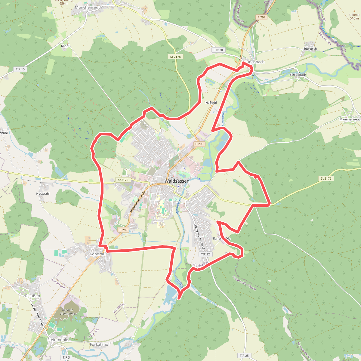 Waldsassener Rundwanderweg 3 - Rund um Waldsassen