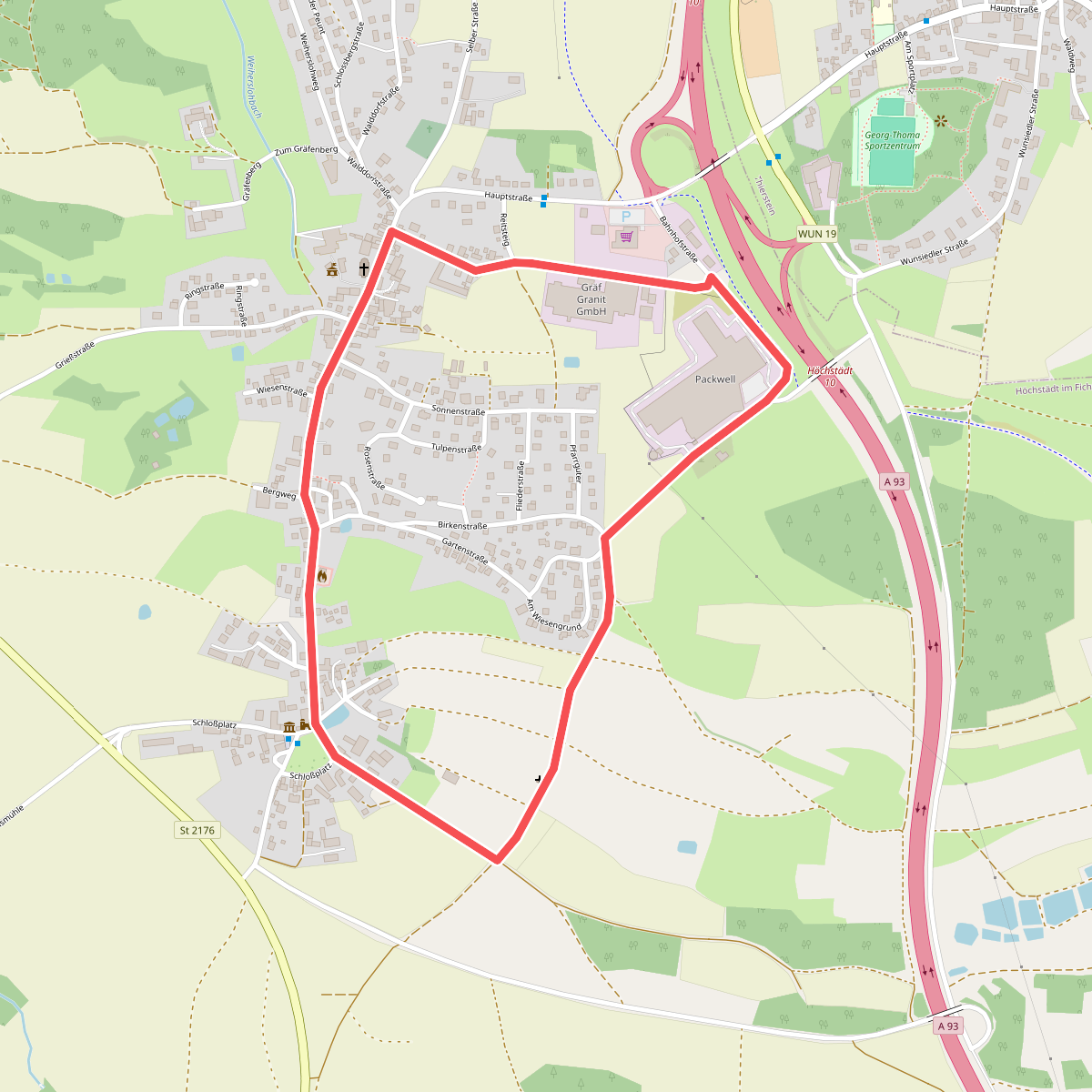 Gemeinde Höchstädt, Rundwanderweg 2