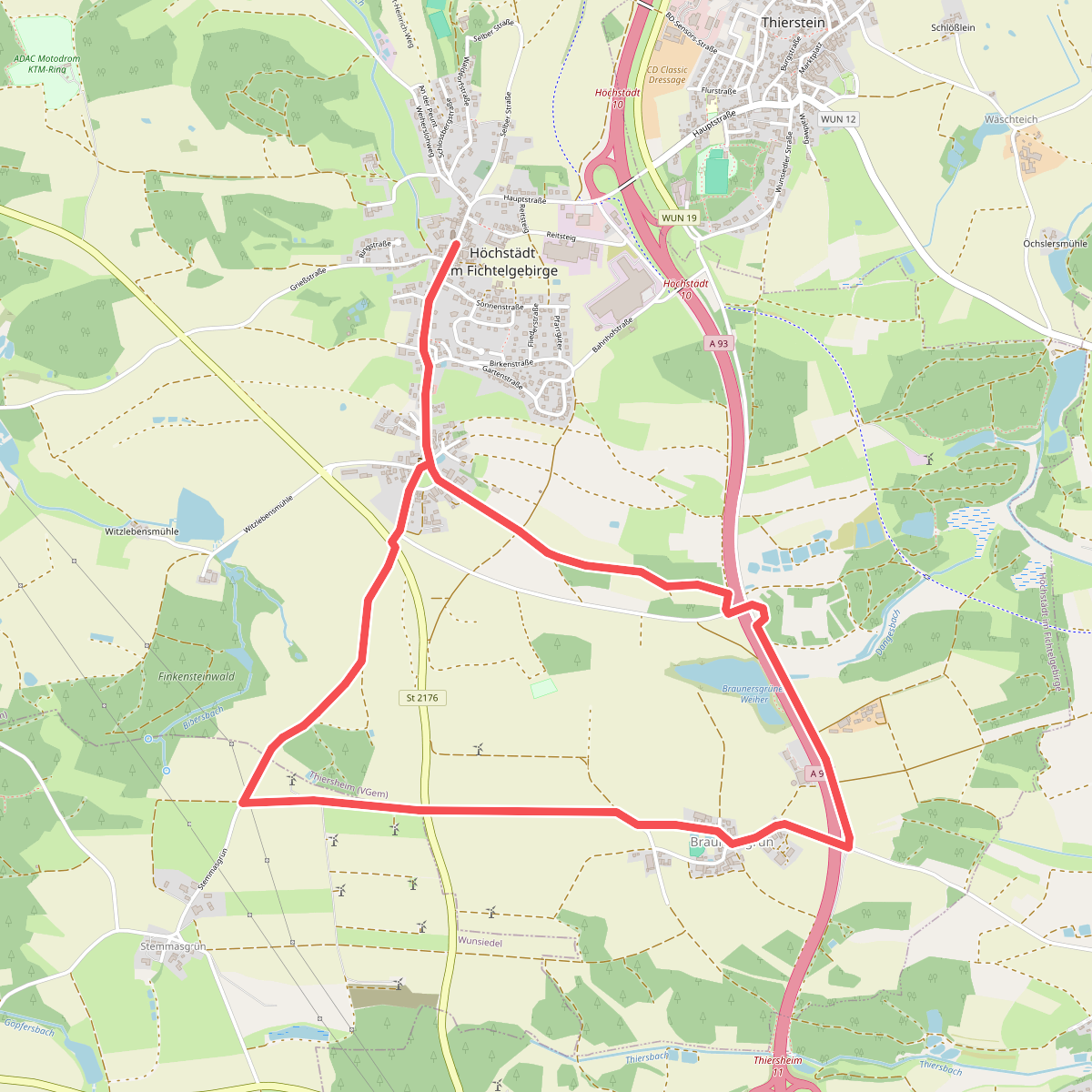 Gemeinde Höchstädt, Rundwanderweg 3