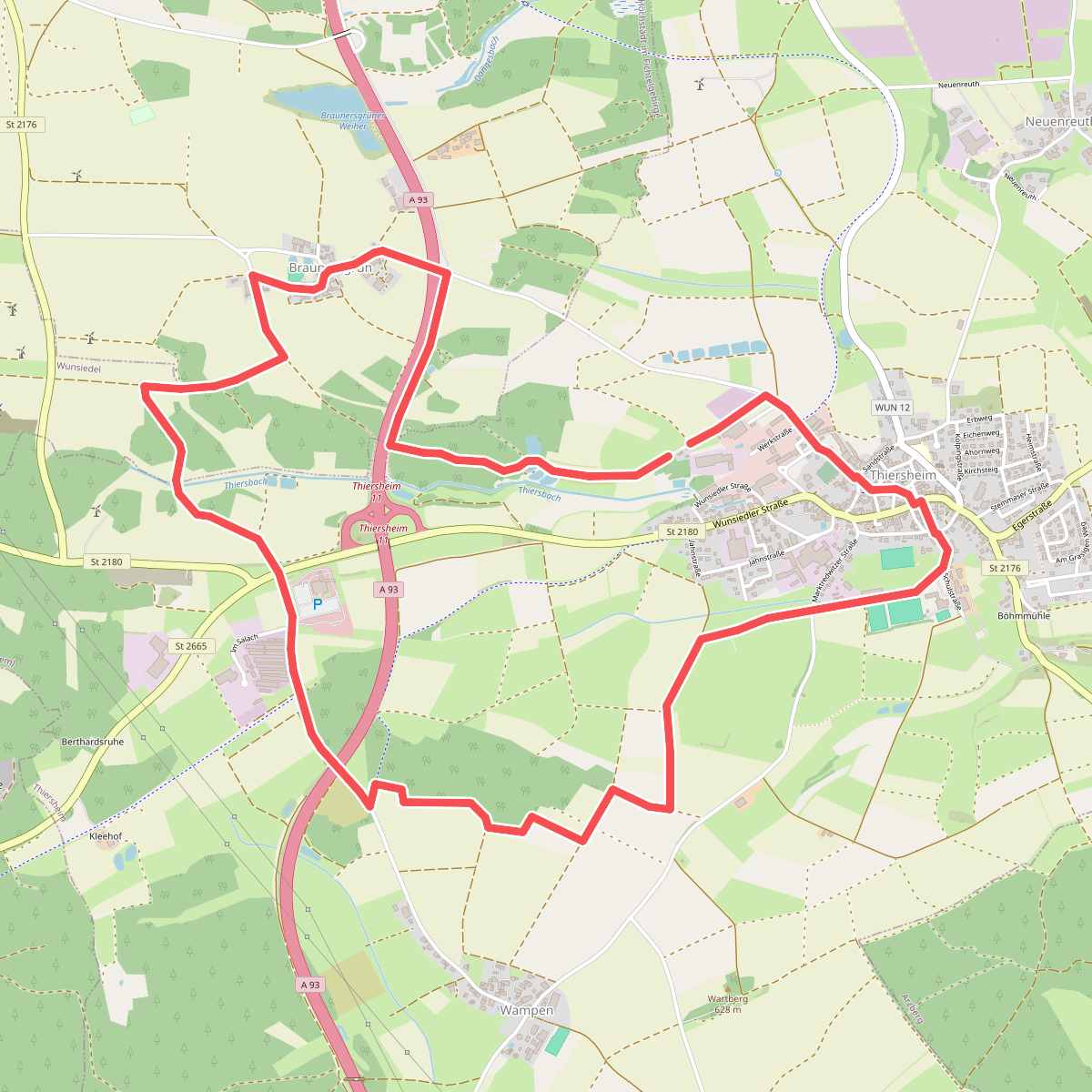 Wanderweg 2 Thiersheim