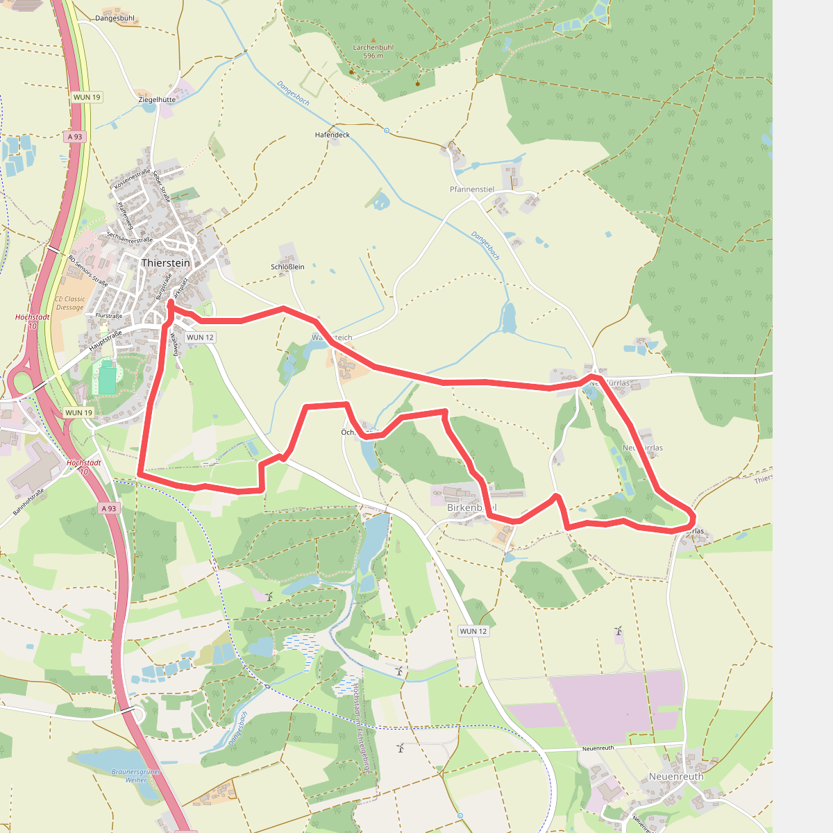 Wanderweg 2 Thierstein