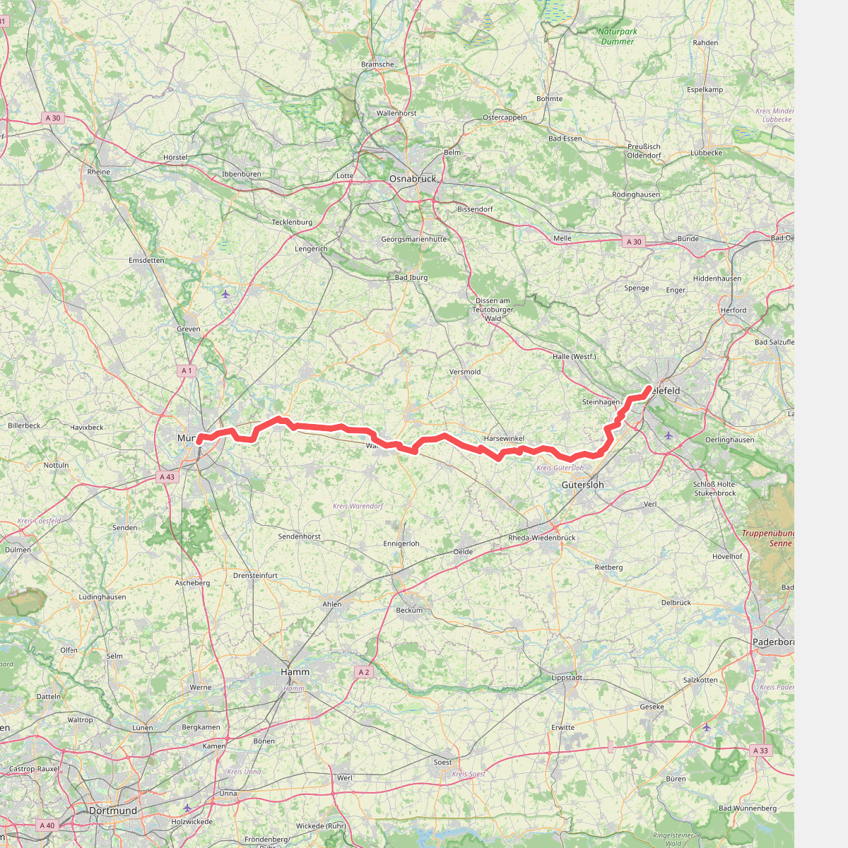 X19 Münster - Bielefeld