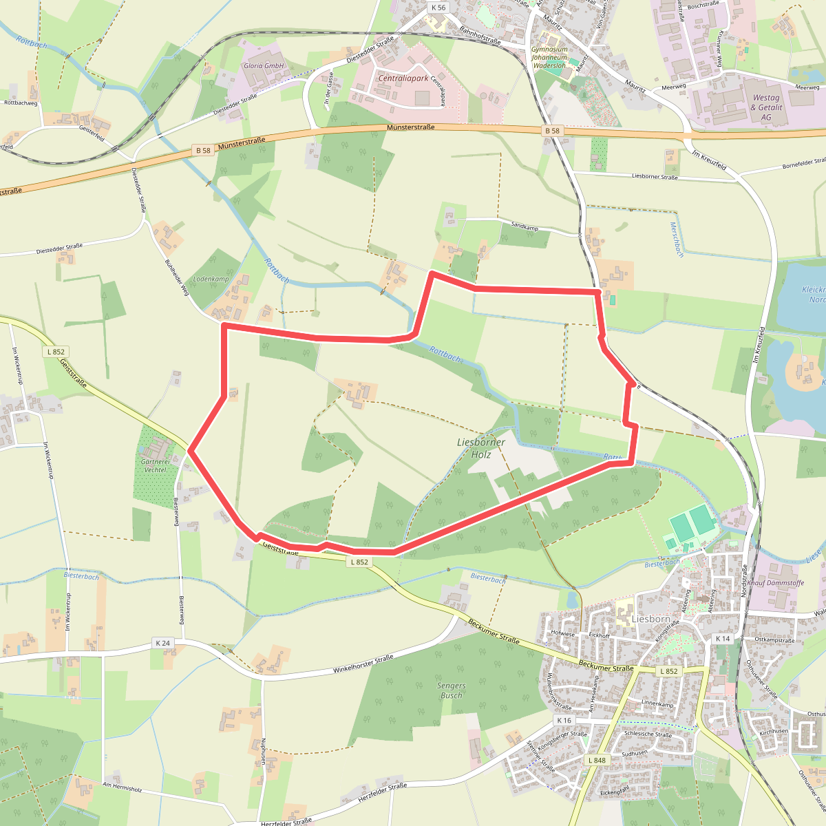 Liesborn Wanderweg W1
