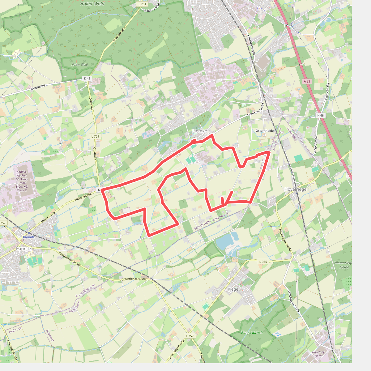 Großer Heiligenhäuschen Rundweg Liemke