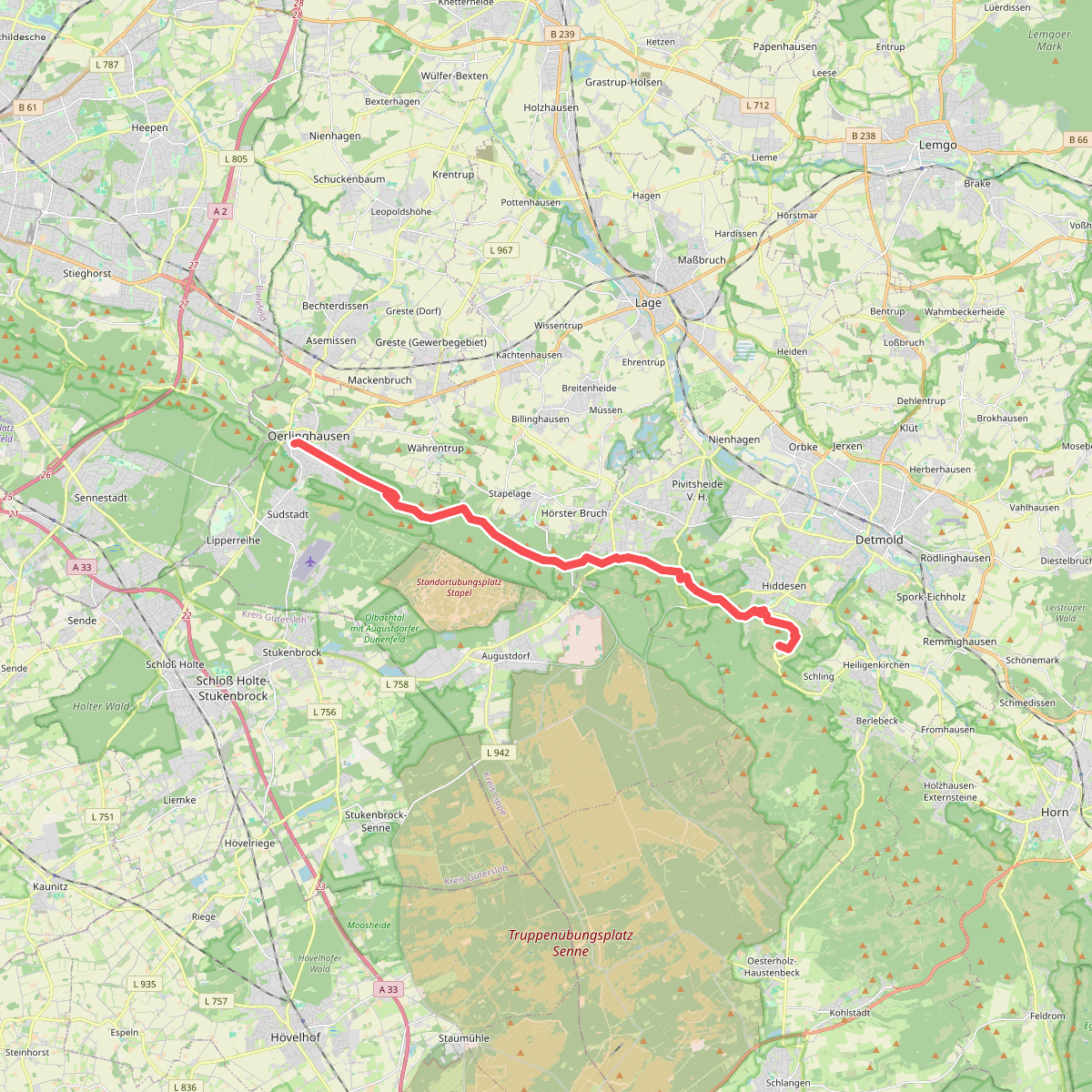 Hermannshöhen - Etappe 08 von Oerlinghausen nach Detmold