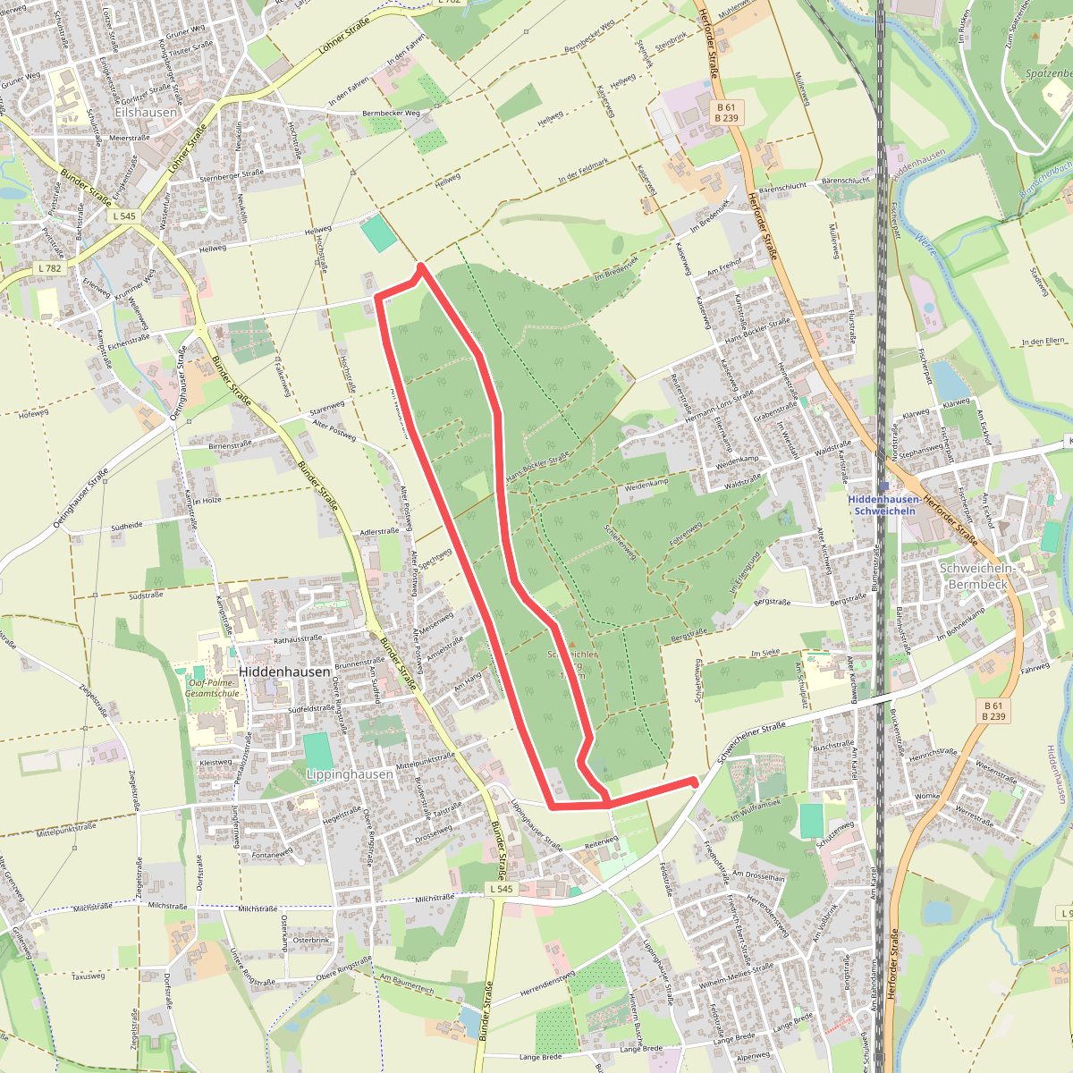 Schweicheln Rundweg A1