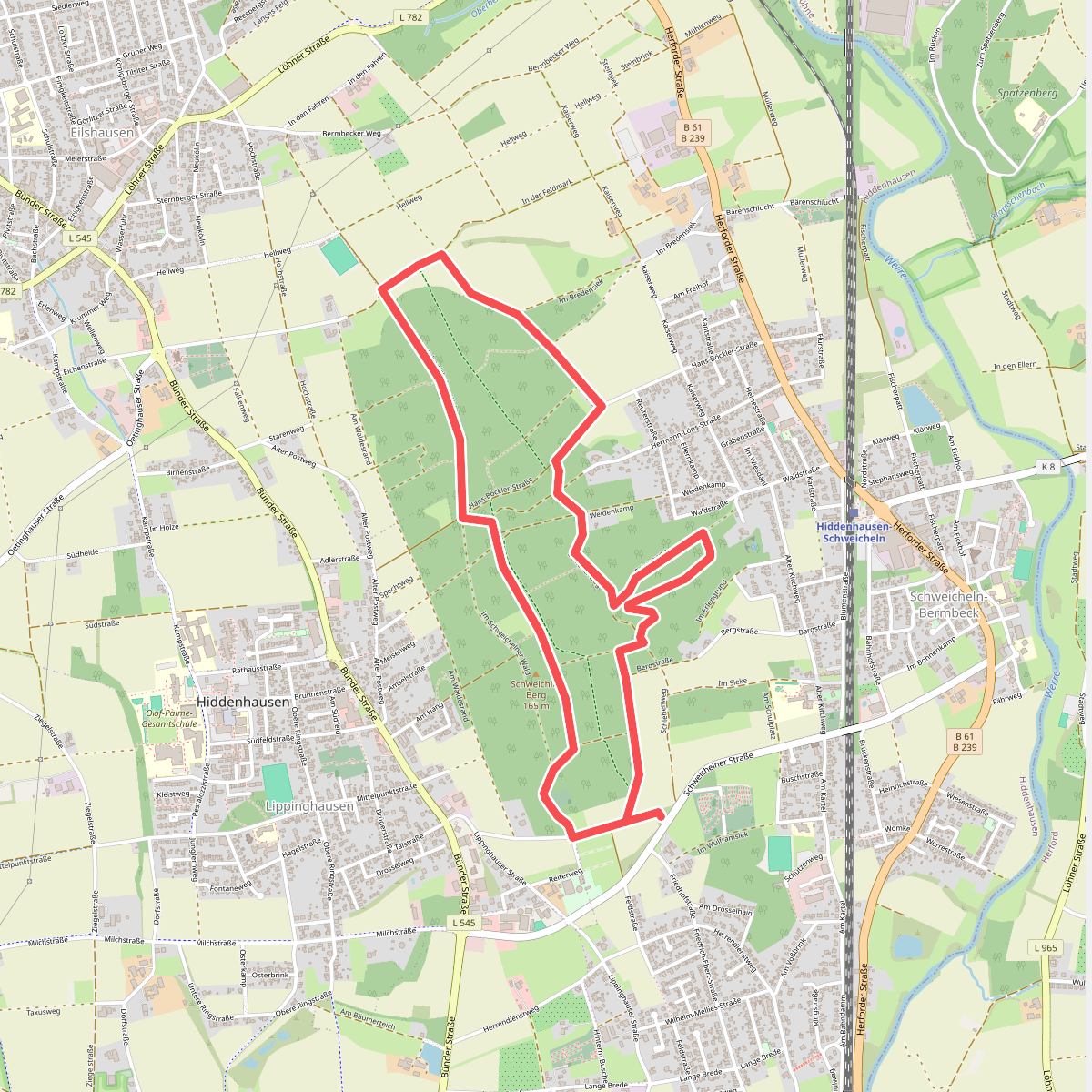 Schweicheln Rundweg A2