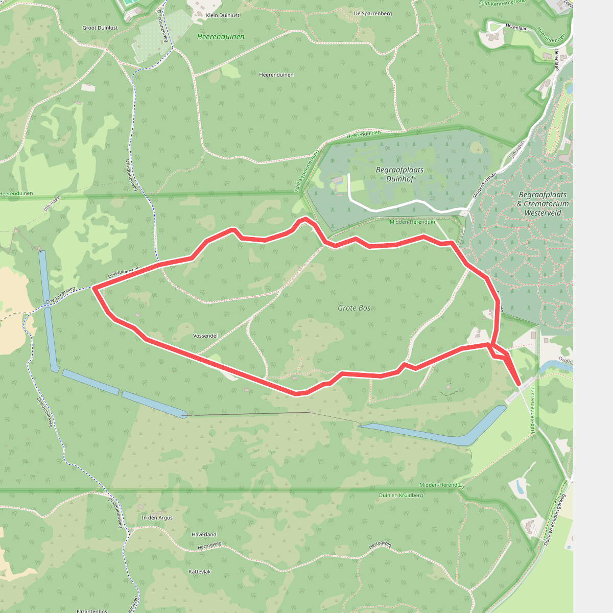 Wandelroute Vossendel Midden-Herenduin