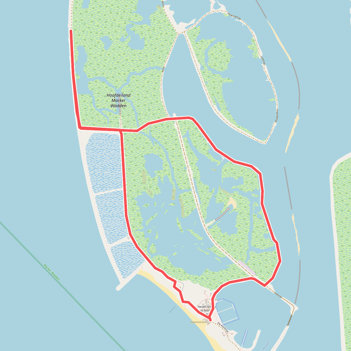 Vlinderroute op Marker Wadden