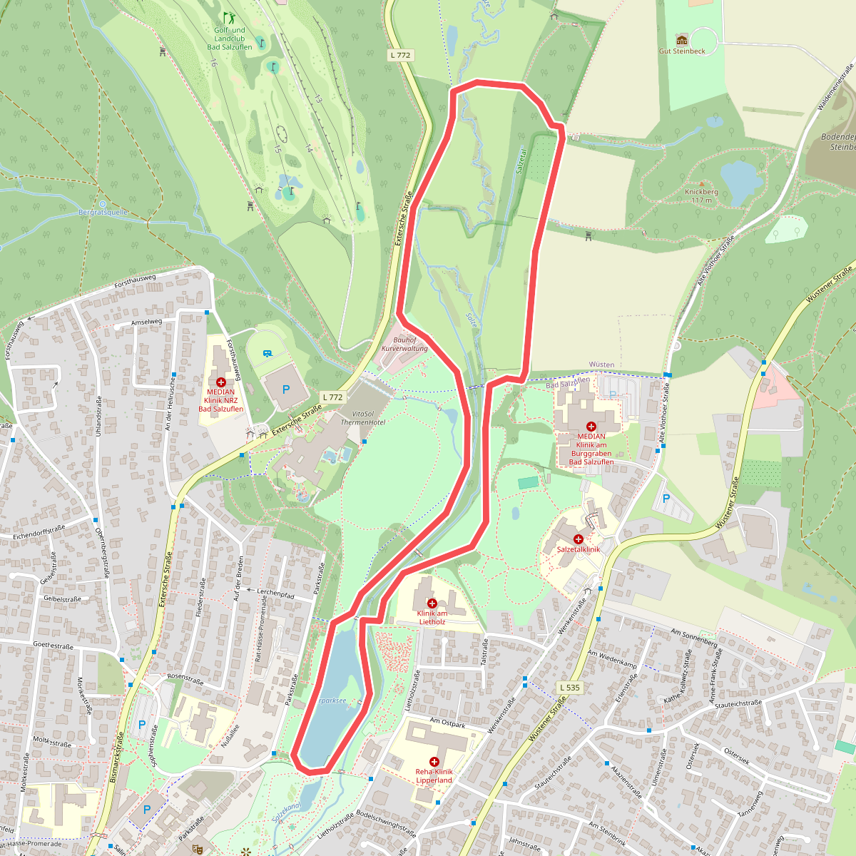 Barrierearmer Weg Bad Salzuflen