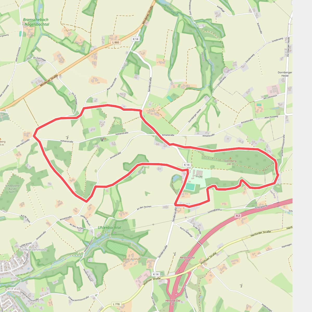 Rundwanderweg Schwarzenmoor A1