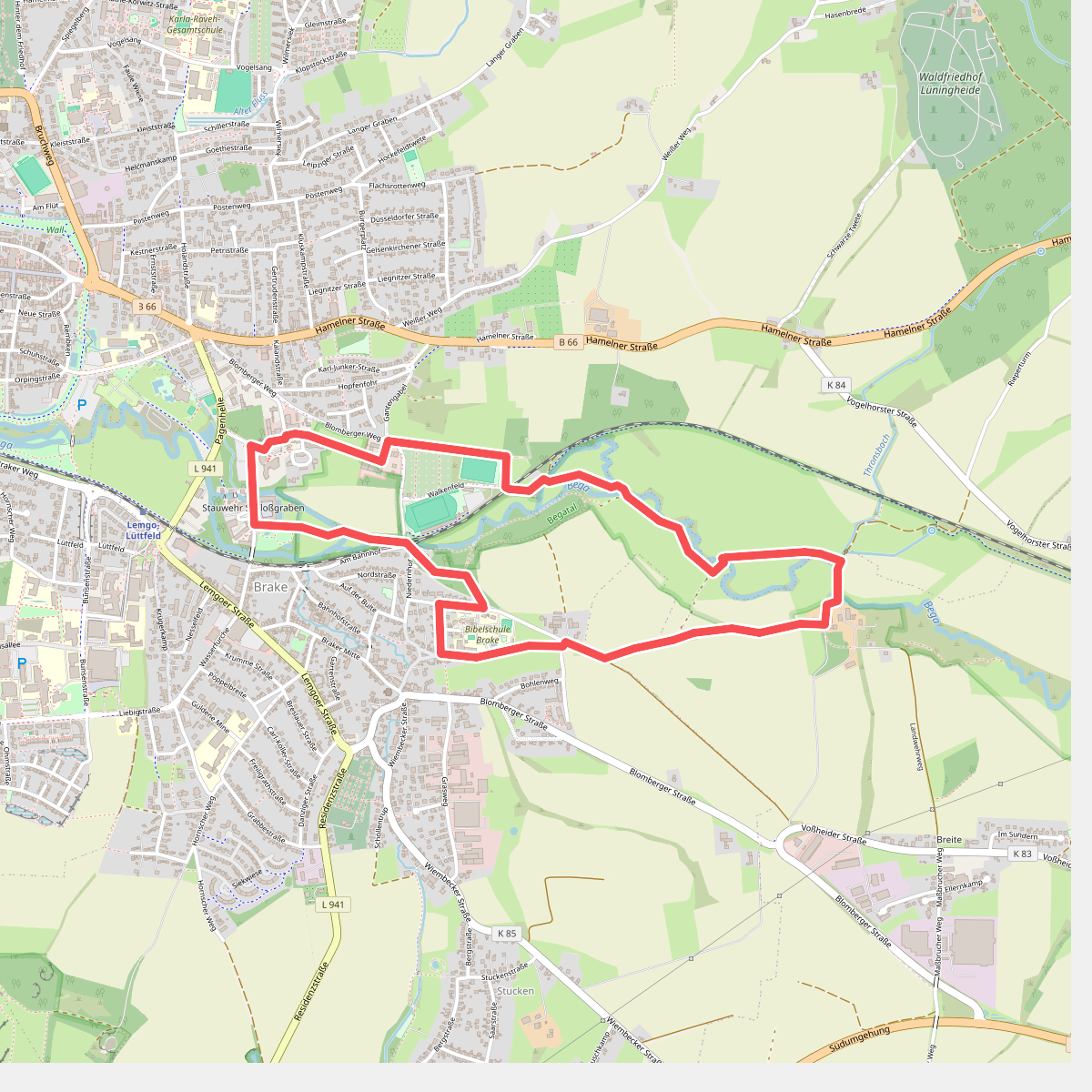 Rundweg Brake-Begatal A1