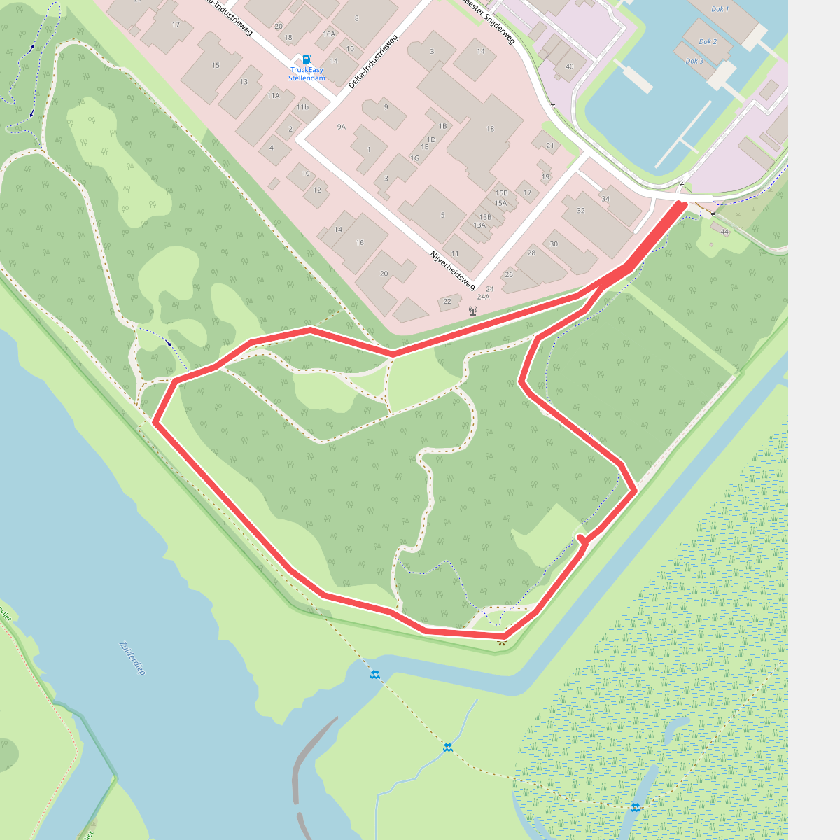 Wandelroute Scheelhoekbos-kort, Goeree-Overflakkee