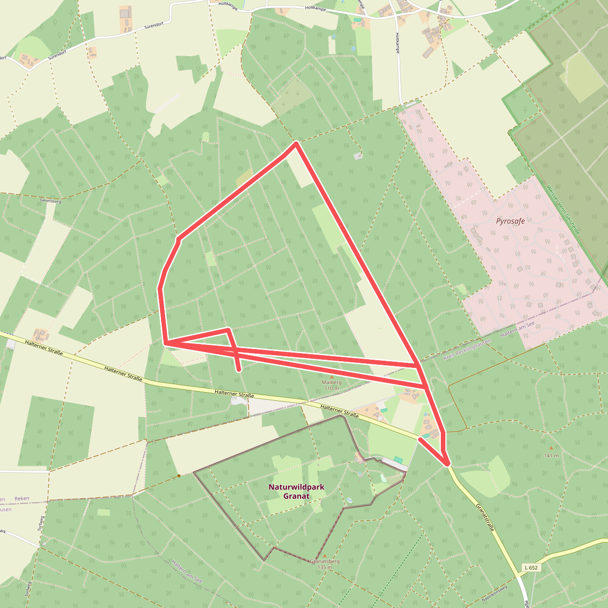 Granat Rundweg A4