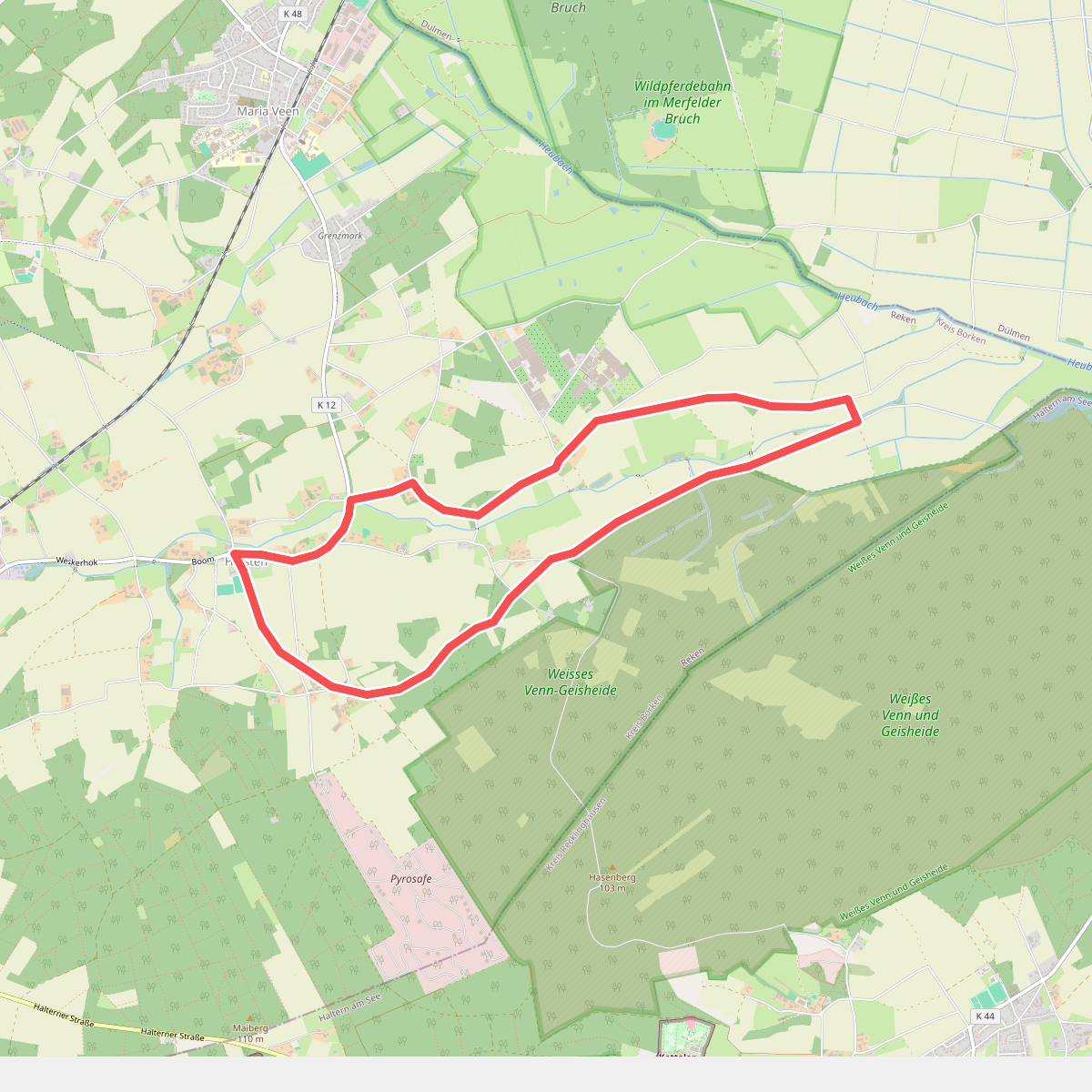 Nordic Walking Rundweg Hülsten H2