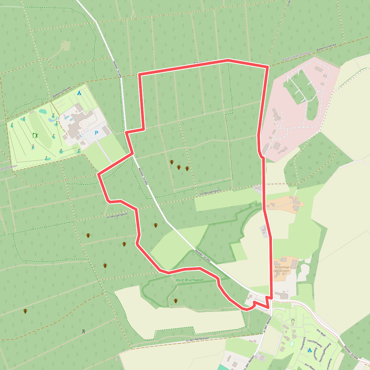 Die Haard - Katenkreuz (kurzer Rundweg)