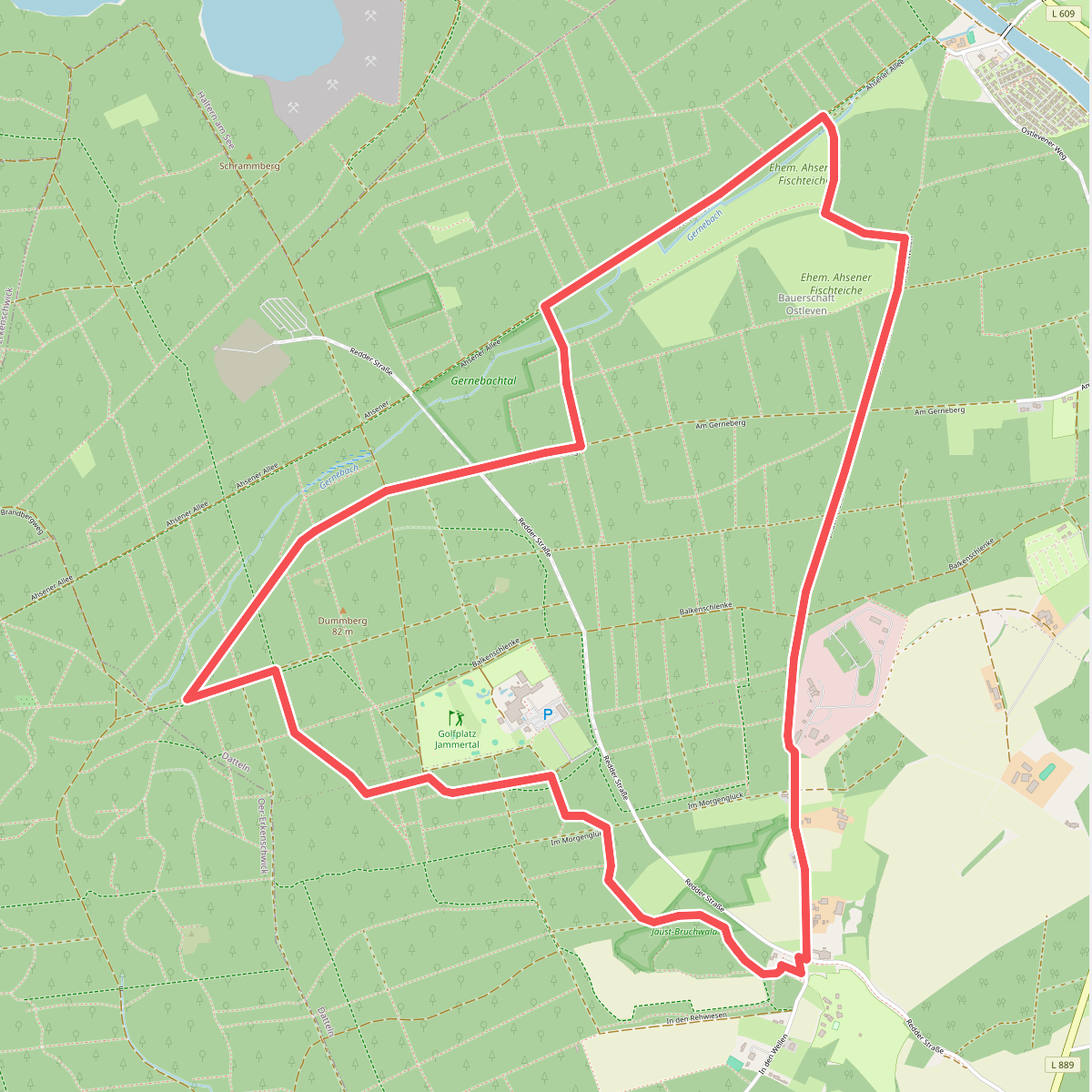 Die Haard - Katenkreuz (langer Rundweg)