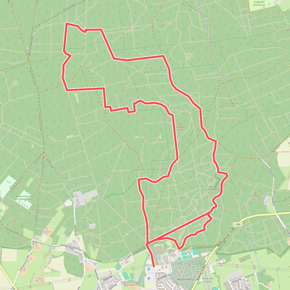 Die Haard - Stimberg (langer Rundweg)