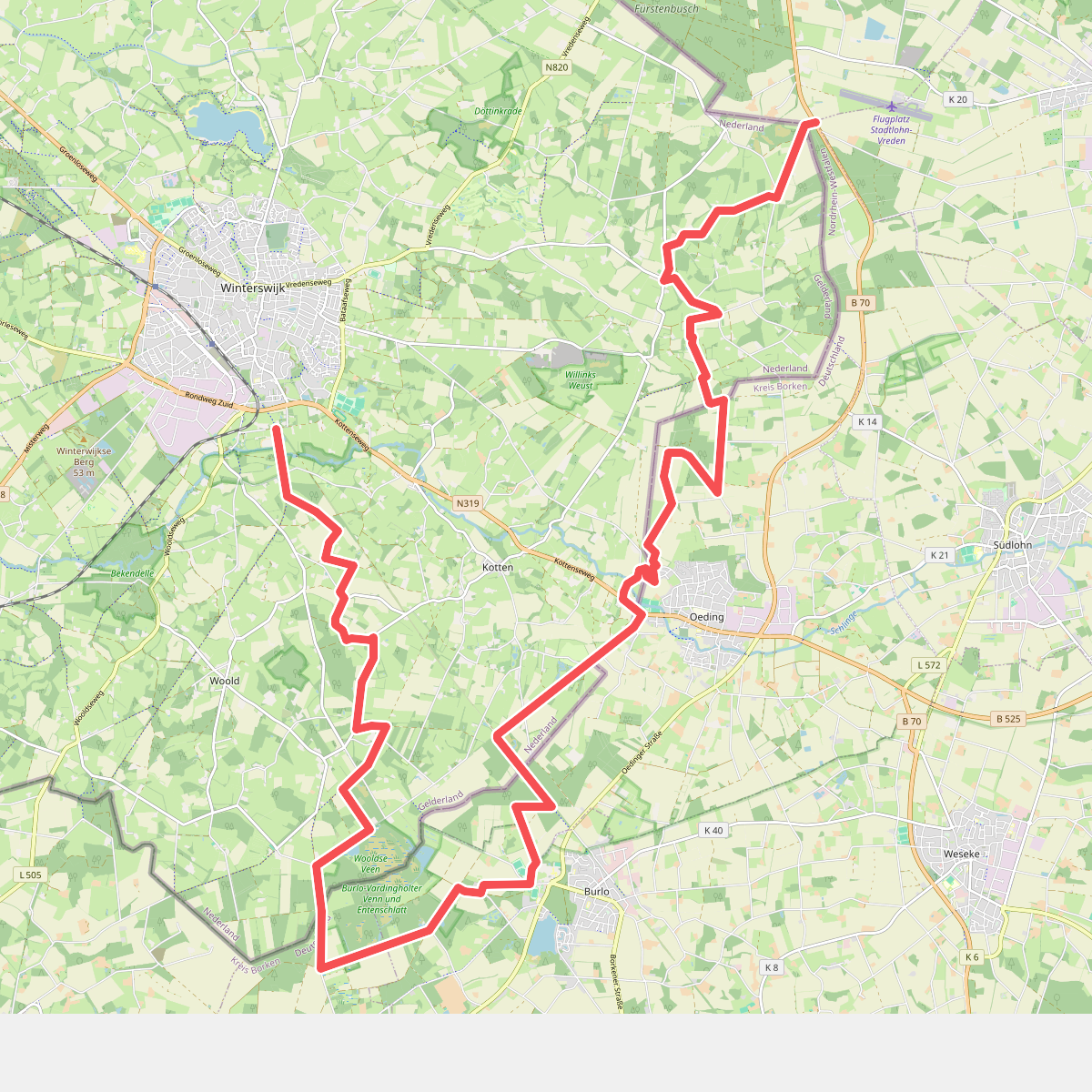 Saalmann (pension) - Winterswijk · Noaberpad etappe 17