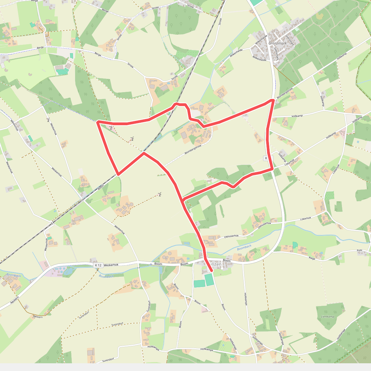 Nordic Walking Rundweg Hülsten H1