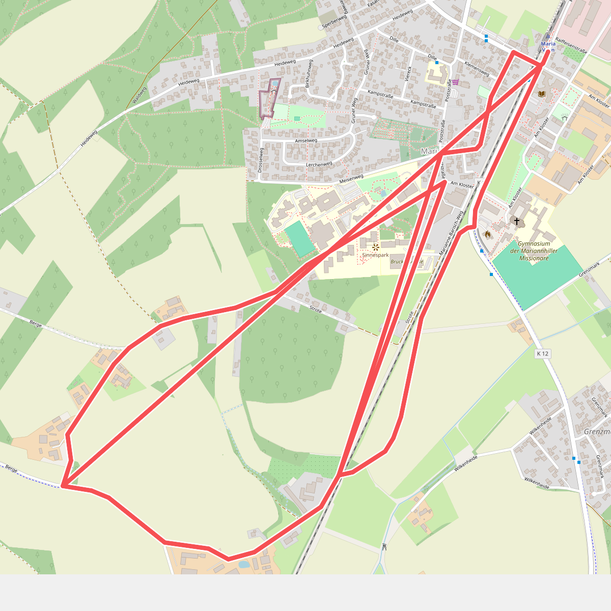 Nordic Walking Rundweg Maria Veen M2