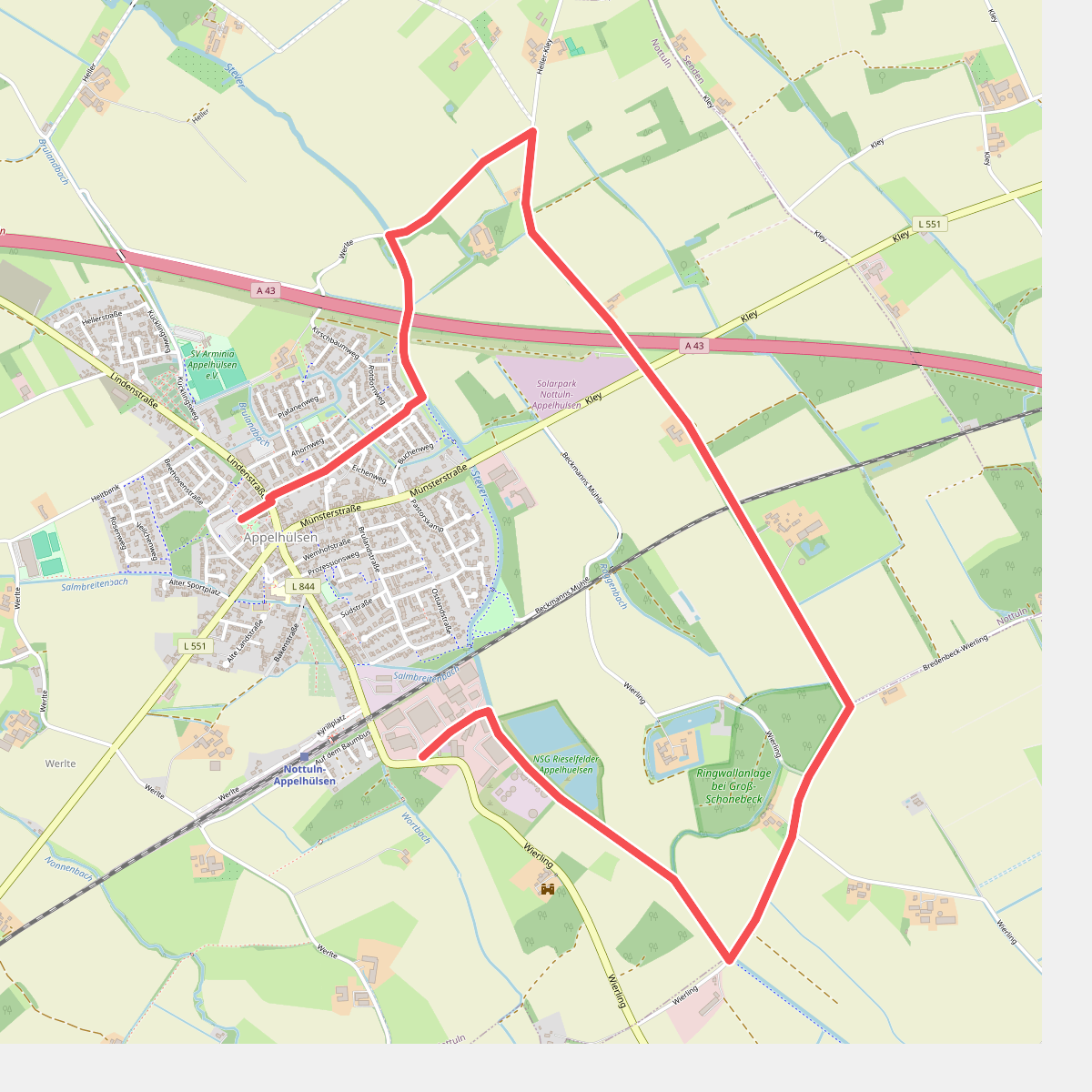 Appelhülsen Rundweg A2