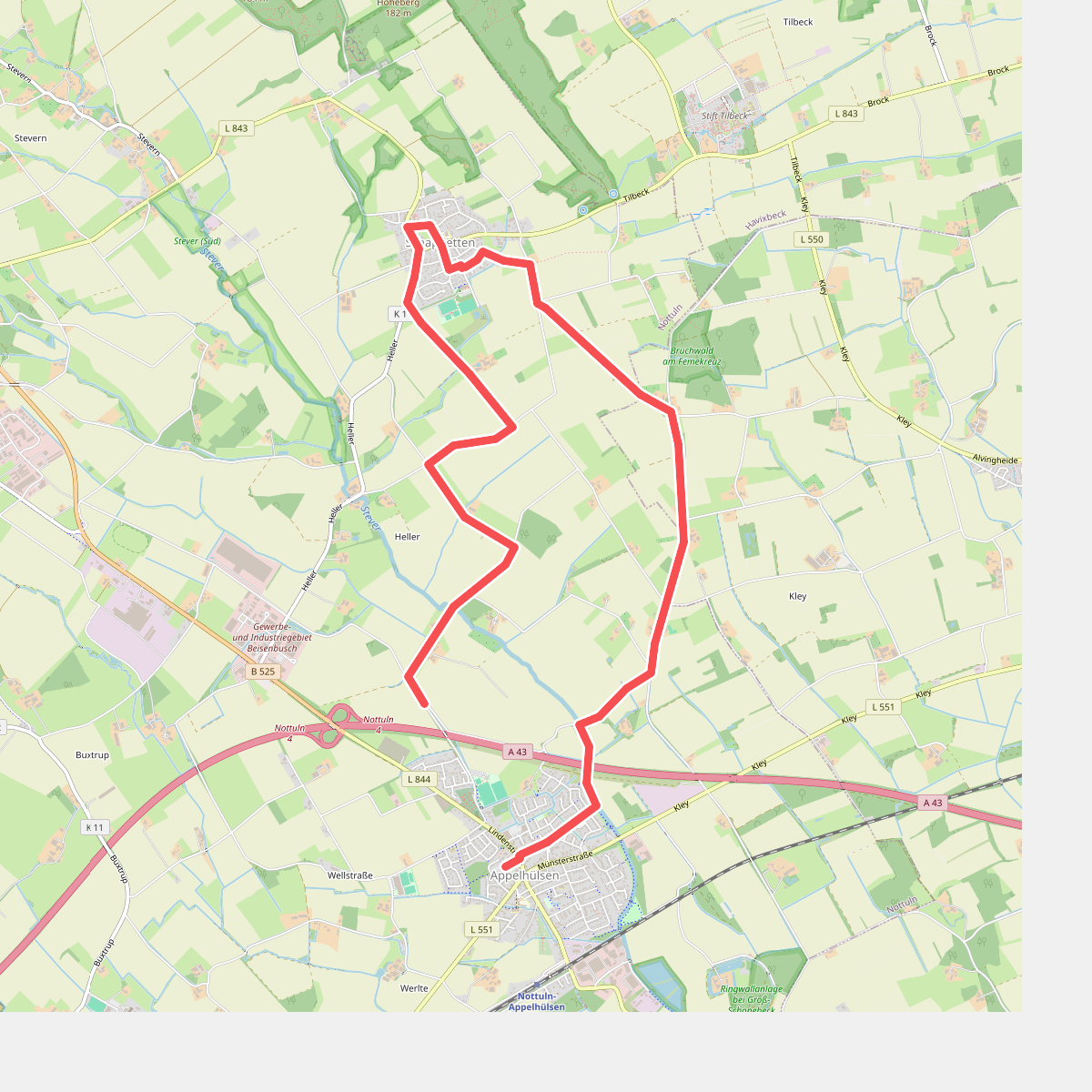 Appelhülsen Rundweg A3