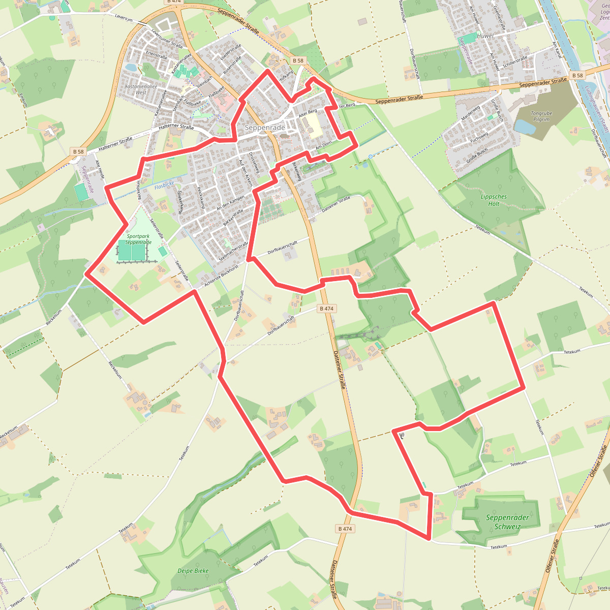 Wanderweg A3 "Seppenrader Schweiz"