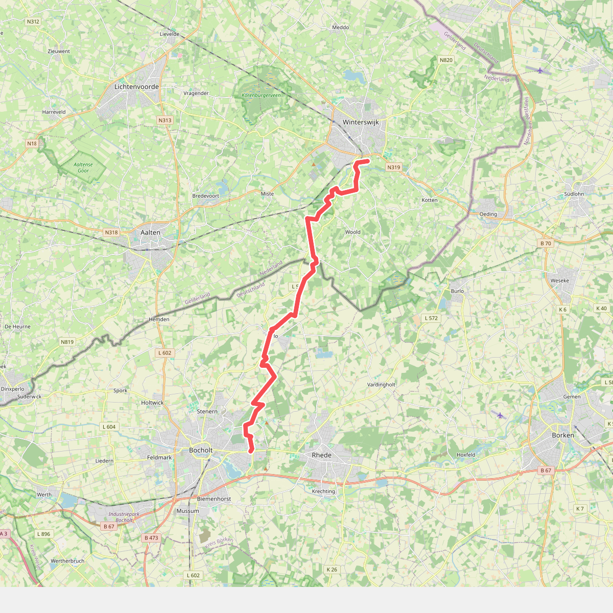 Winterswijk - Bocholt · Noaberpad etappe 18