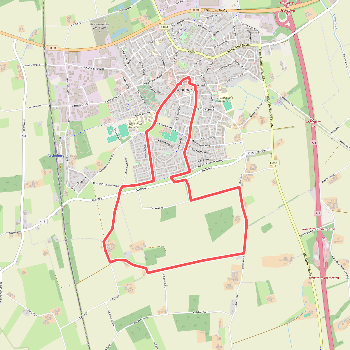 Ascheberg Rundweg A4