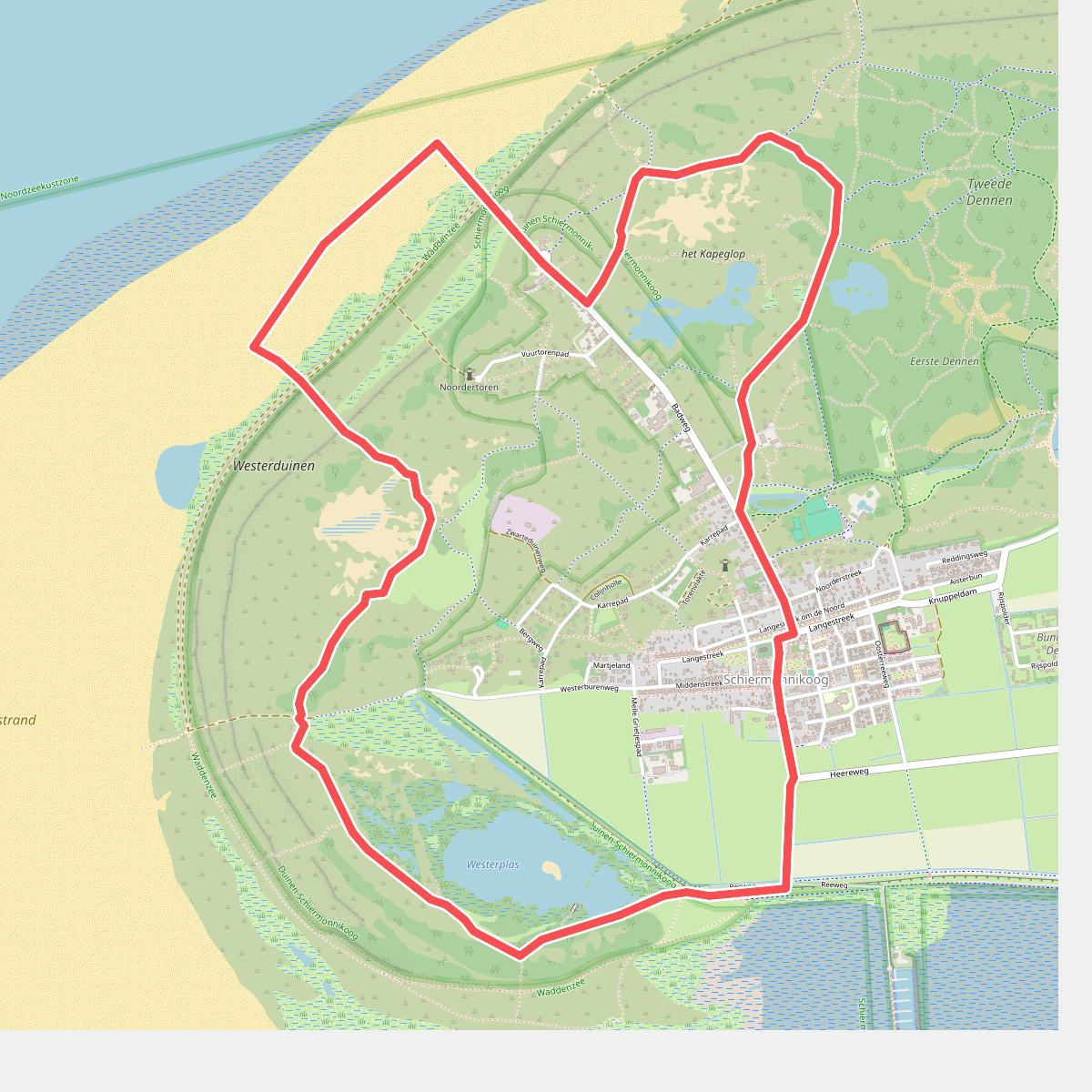 De November Wandelmaand route