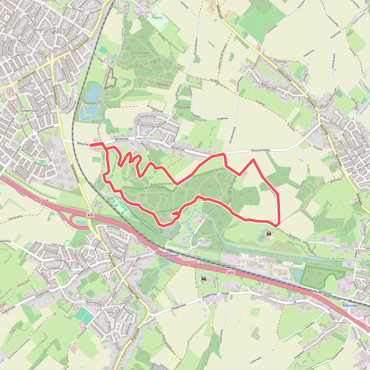 Hardlooproute Geleenbeekdal, rondje Stammenderbos 