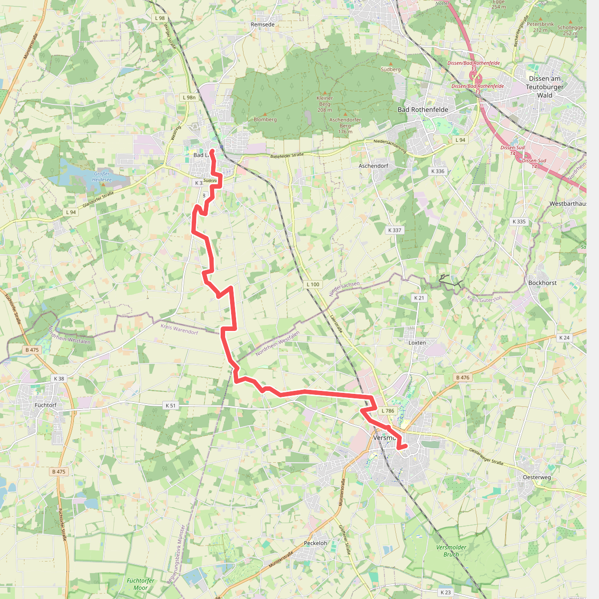 Dreiländereck Weg