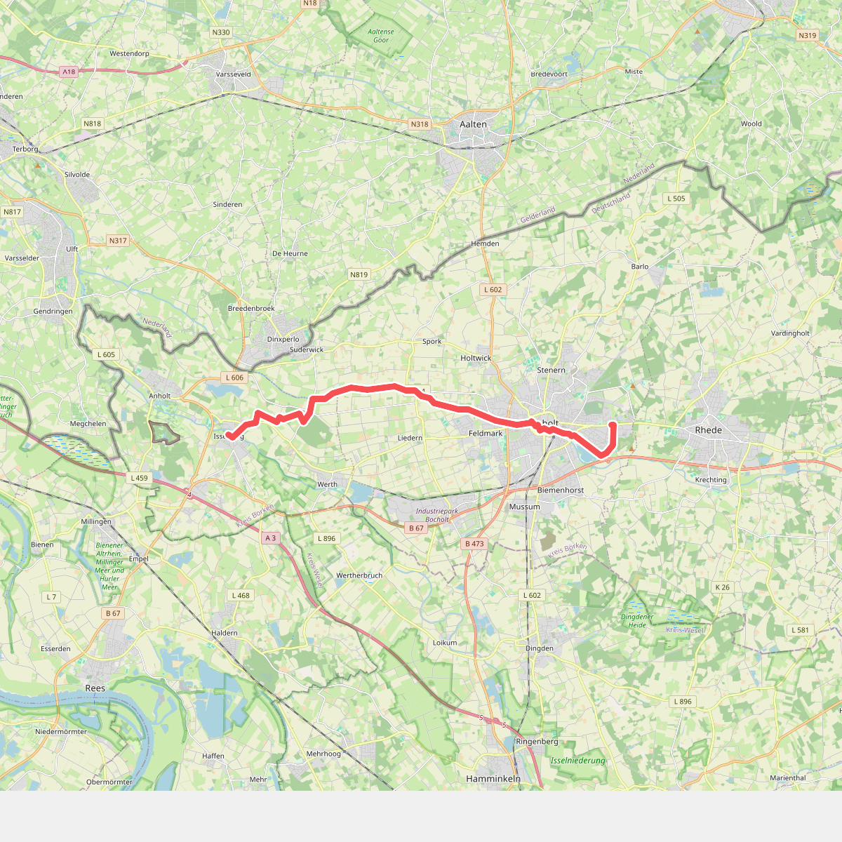 Bocholt - Isselburg · Noaberpad etappe 19
