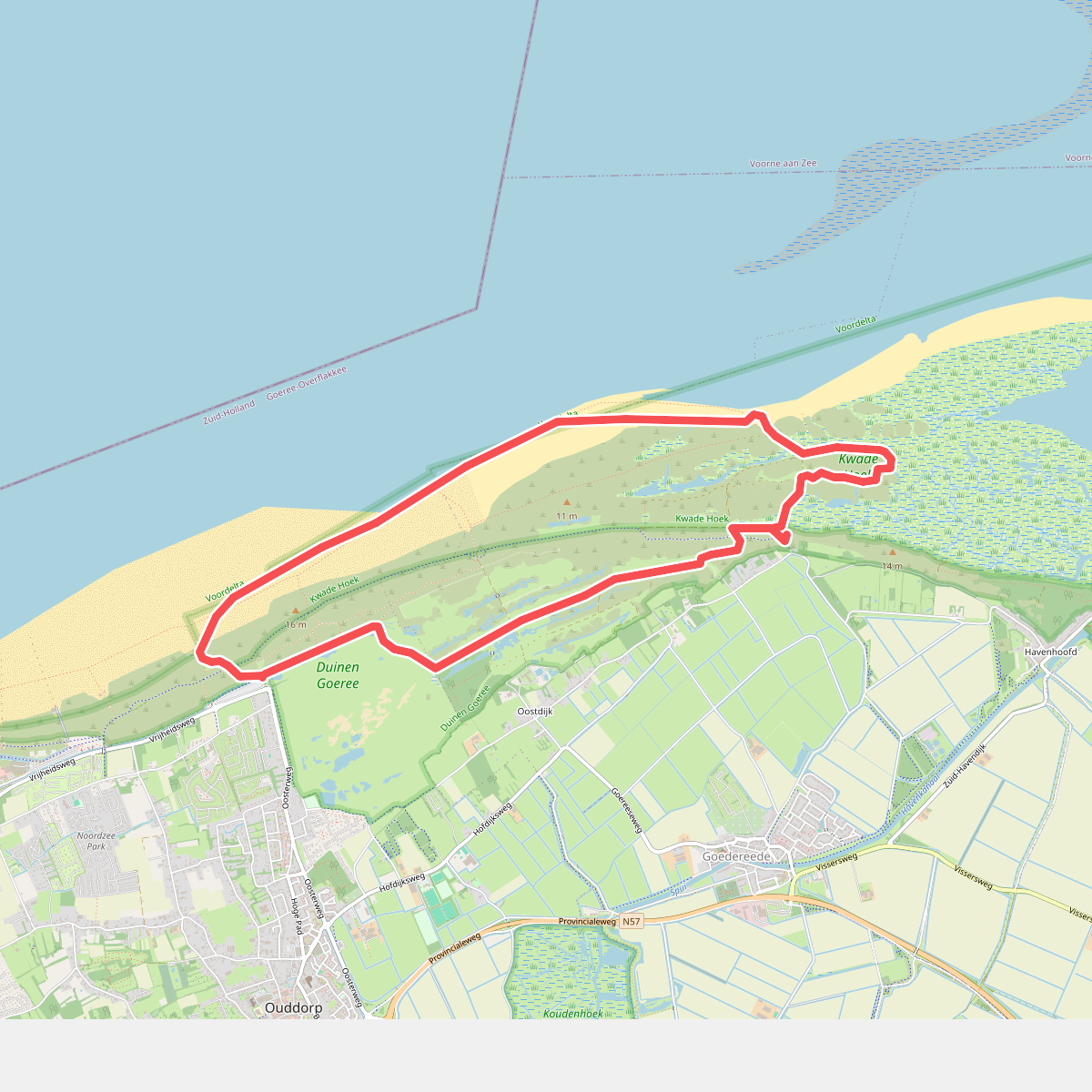 Hardlooproute De Koploper in de duinen van Goeree