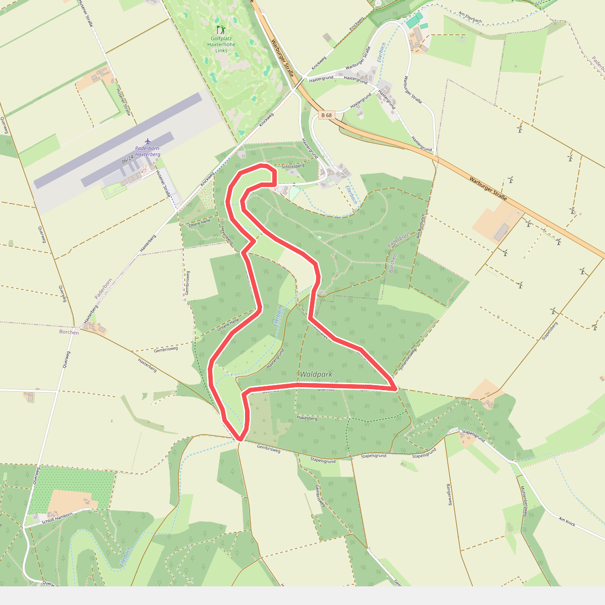 Haxtergrund Rundweg Gelb