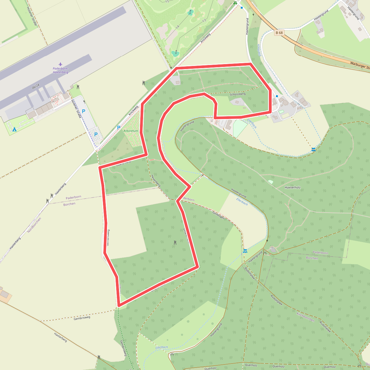 Haxtergrund Rundweg Violett