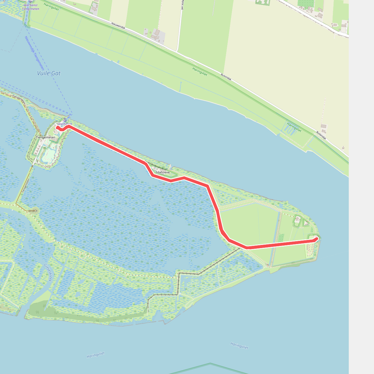 Wandelroute Oude Polder op Tiengemeten