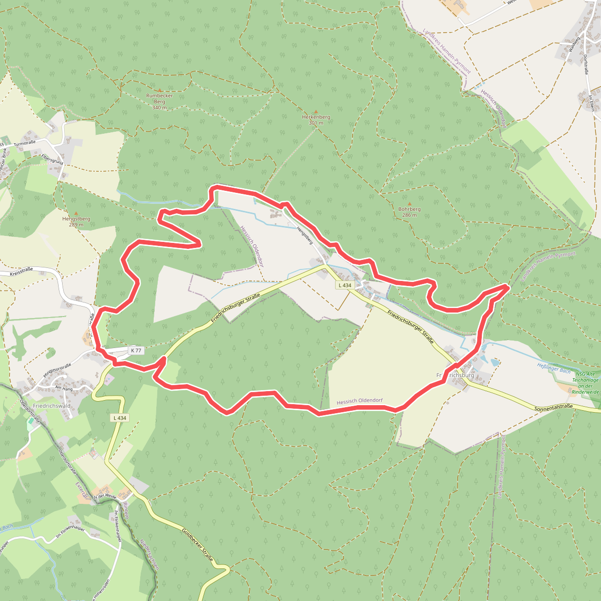 RI18 Friedrichsburg-Route