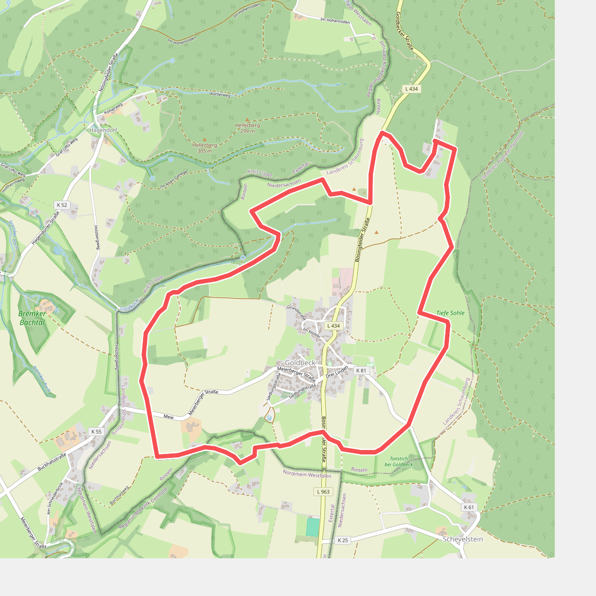 RI19 Rundwanderweg Goldbeck